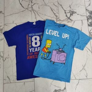 🎉Kids Graphic Tees - Blue and Purple